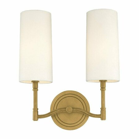 HUDSON VALLEY Dillon 2 Light Wall Sconce 362-AGB
